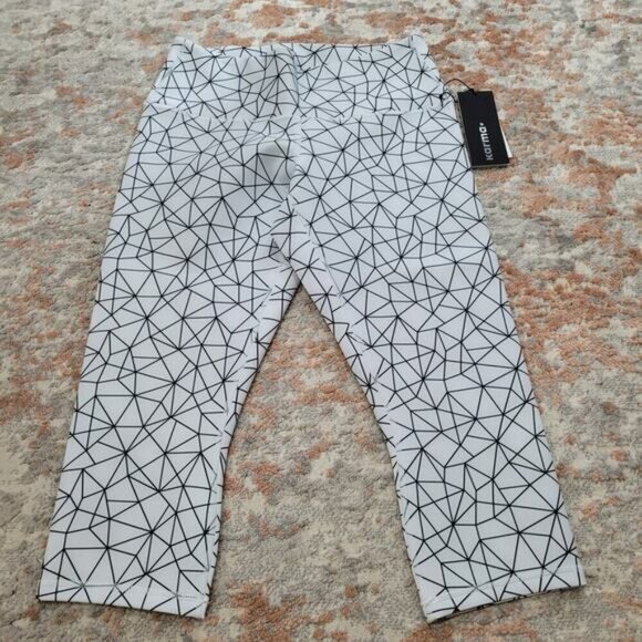 Karma Shattered Glass‎ White Kyla Crop Leggings - Size Large - Picture 4 of 9